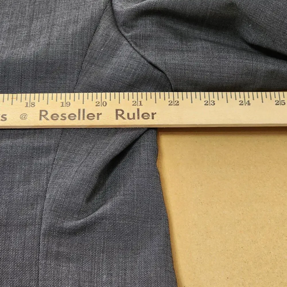 Suit Jacket Mens Large Gray Wool Two Button Boardroom Classic Fit Made In USA